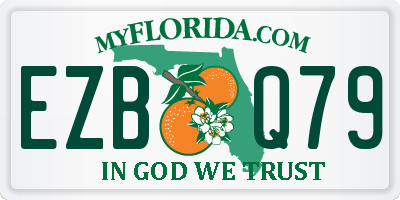 FL license plate EZBQ79