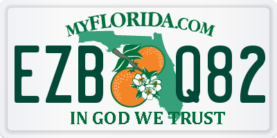 FL license plate EZBQ82