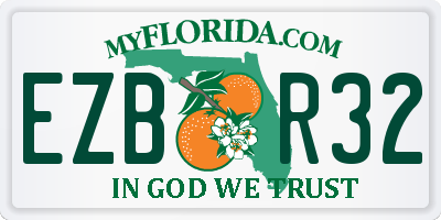 FL license plate EZBR32