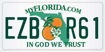 FL license plate EZBR61