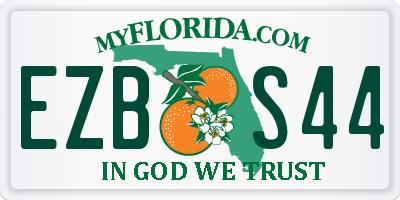 FL license plate EZBS44