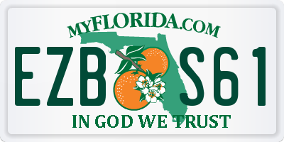 FL license plate EZBS61