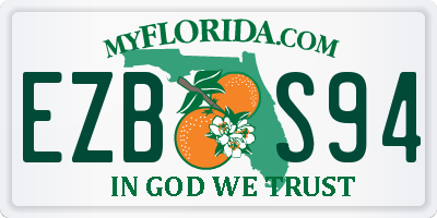 FL license plate EZBS94