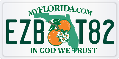 FL license plate EZBT82