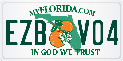 FL license plate EZBV04