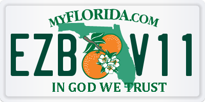 FL license plate EZBV11