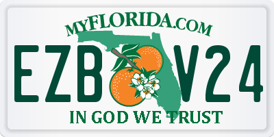 FL license plate EZBV24