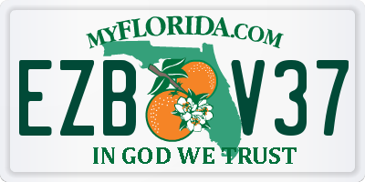 FL license plate EZBV37