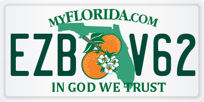 FL license plate EZBV62