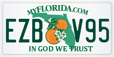 FL license plate EZBV95
