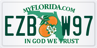 FL license plate EZBW97