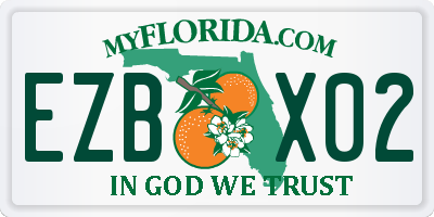 FL license plate EZBX02