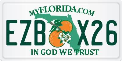 FL license plate EZBX26