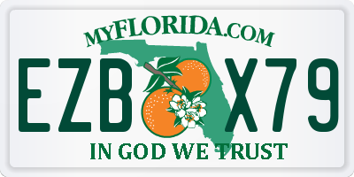 FL license plate EZBX79