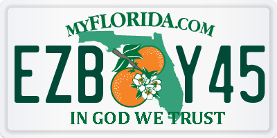 FL license plate EZBY45