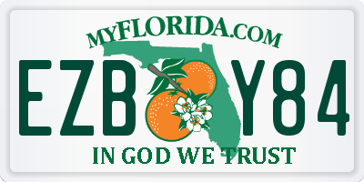 FL license plate EZBY84