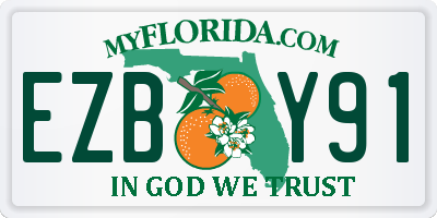 FL license plate EZBY91