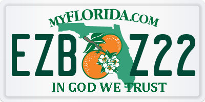 FL license plate EZBZ22