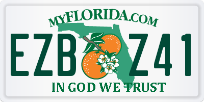 FL license plate EZBZ41