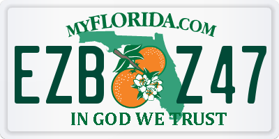 FL license plate EZBZ47