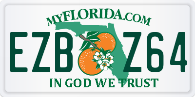 FL license plate EZBZ64