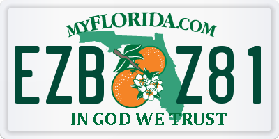 FL license plate EZBZ81