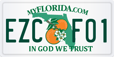 FL license plate EZCF01