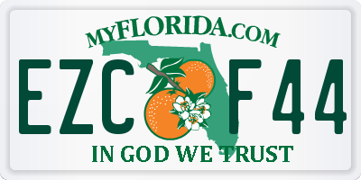 FL license plate EZCF44
