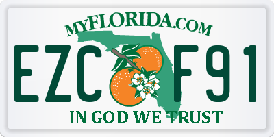 FL license plate EZCF91