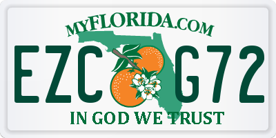 FL license plate EZCG72