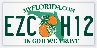 FL license plate EZCH12