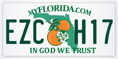 FL license plate EZCH17