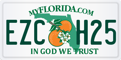 FL license plate EZCH25