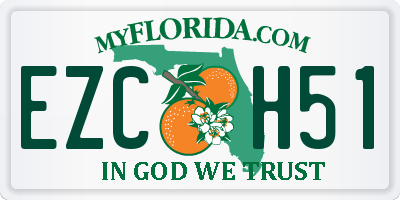 FL license plate EZCH51