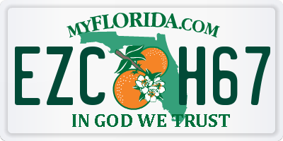 FL license plate EZCH67