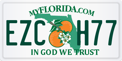 FL license plate EZCH77