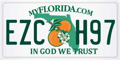 FL license plate EZCH97