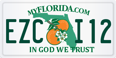 FL license plate EZCI12