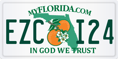 FL license plate EZCI24