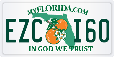 FL license plate EZCI60