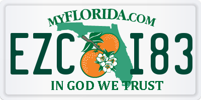 FL license plate EZCI83