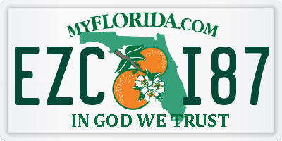 FL license plate EZCI87