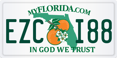 FL license plate EZCI88
