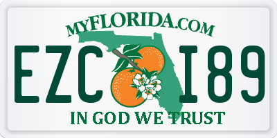 FL license plate EZCI89
