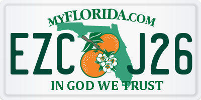 FL license plate EZCJ26