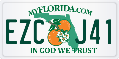 FL license plate EZCJ41