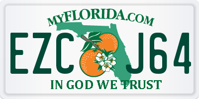 FL license plate EZCJ64