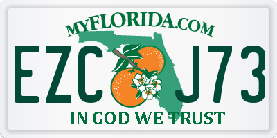FL license plate EZCJ73