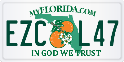FL license plate EZCL47
