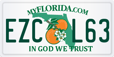 FL license plate EZCL63